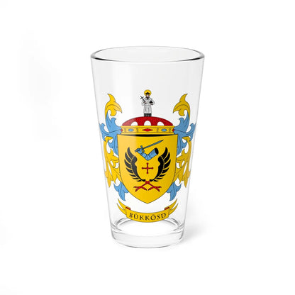 Coa Hungary Town Bükkösd (Hungary) (Coat of Arms) Pint Glass 16oz 16oz - Go Mug Yourself