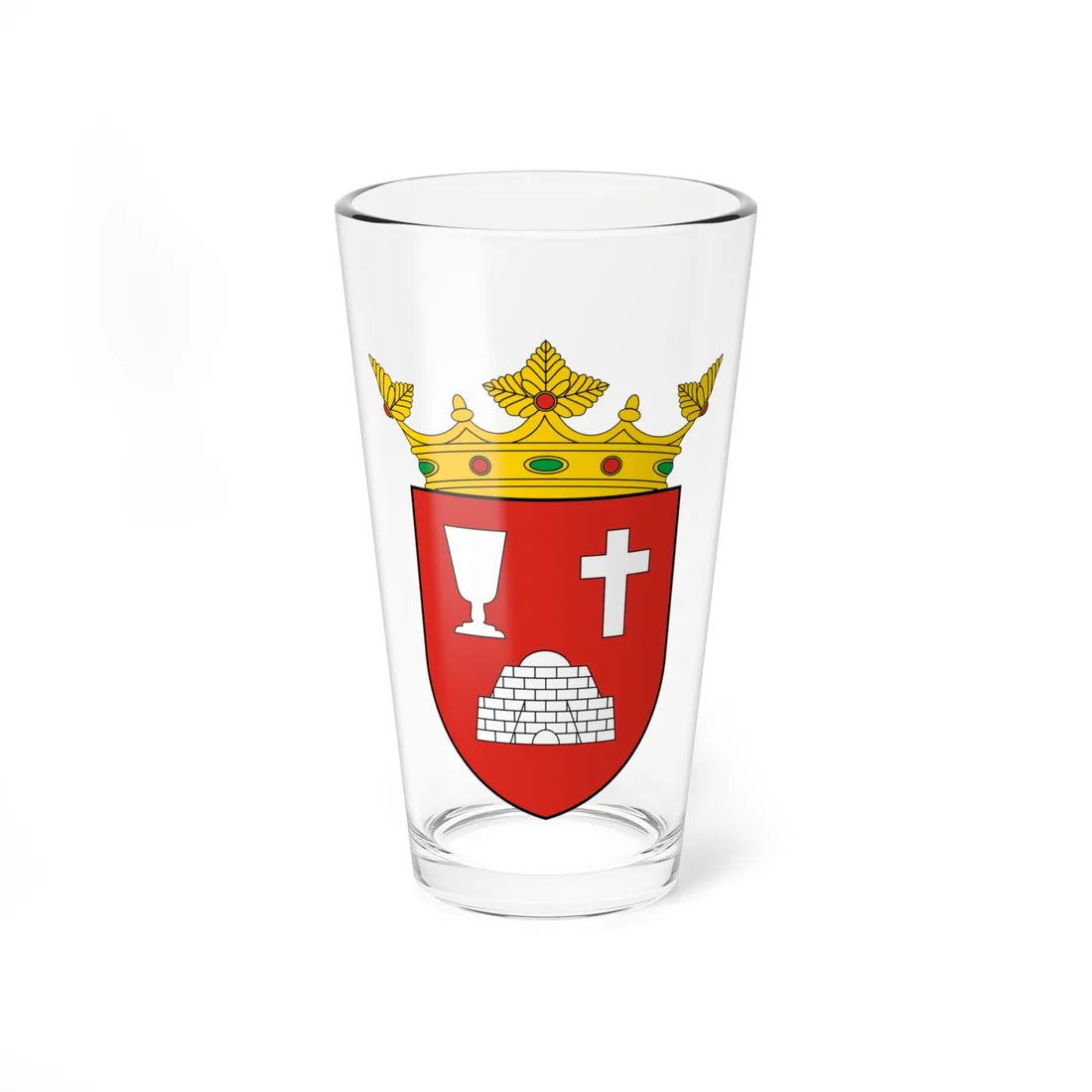 Coa Hungary Town Bükkszentkereszt (Hungary) (Coat of Arms) Pint Glass 16oz 16oz - Go Mug Yourself