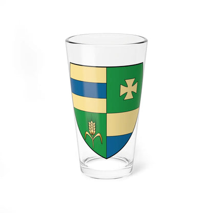 Coa Hungary Town Bolhó (Hungary) (Coat of Arms) Pint Glass 16oz 16oz - Go Mug Yourself