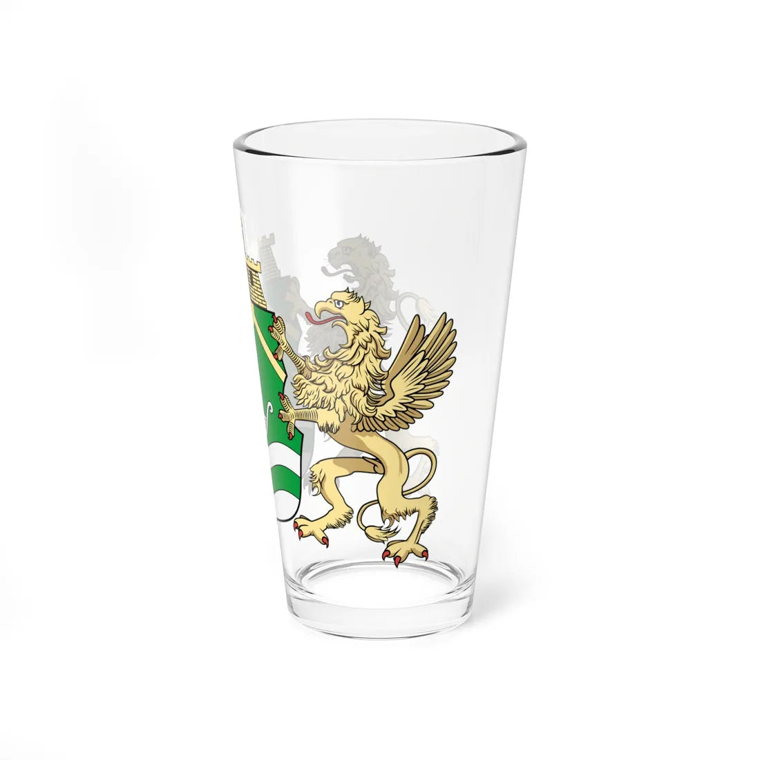 Coa Hungary Town Budapest 9th big (Hungary) (Coat of Arms) Pint Glass 16oz - Go Mug Yourself