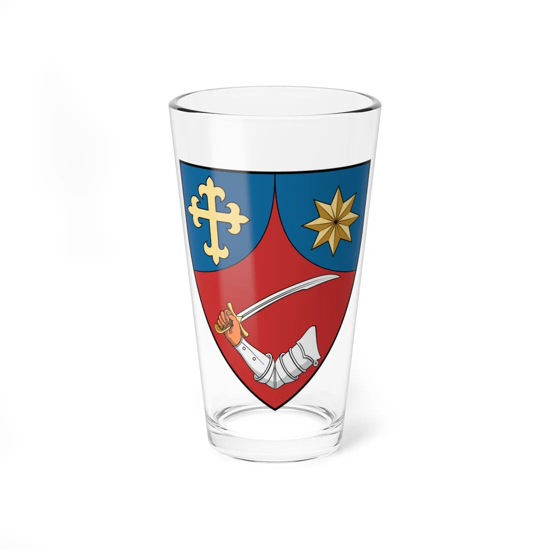 Coa Hungary Town Csertő (Hungary) (Coat of Arms) Pint Glass 16oz 16oz - Go Mug Yourself