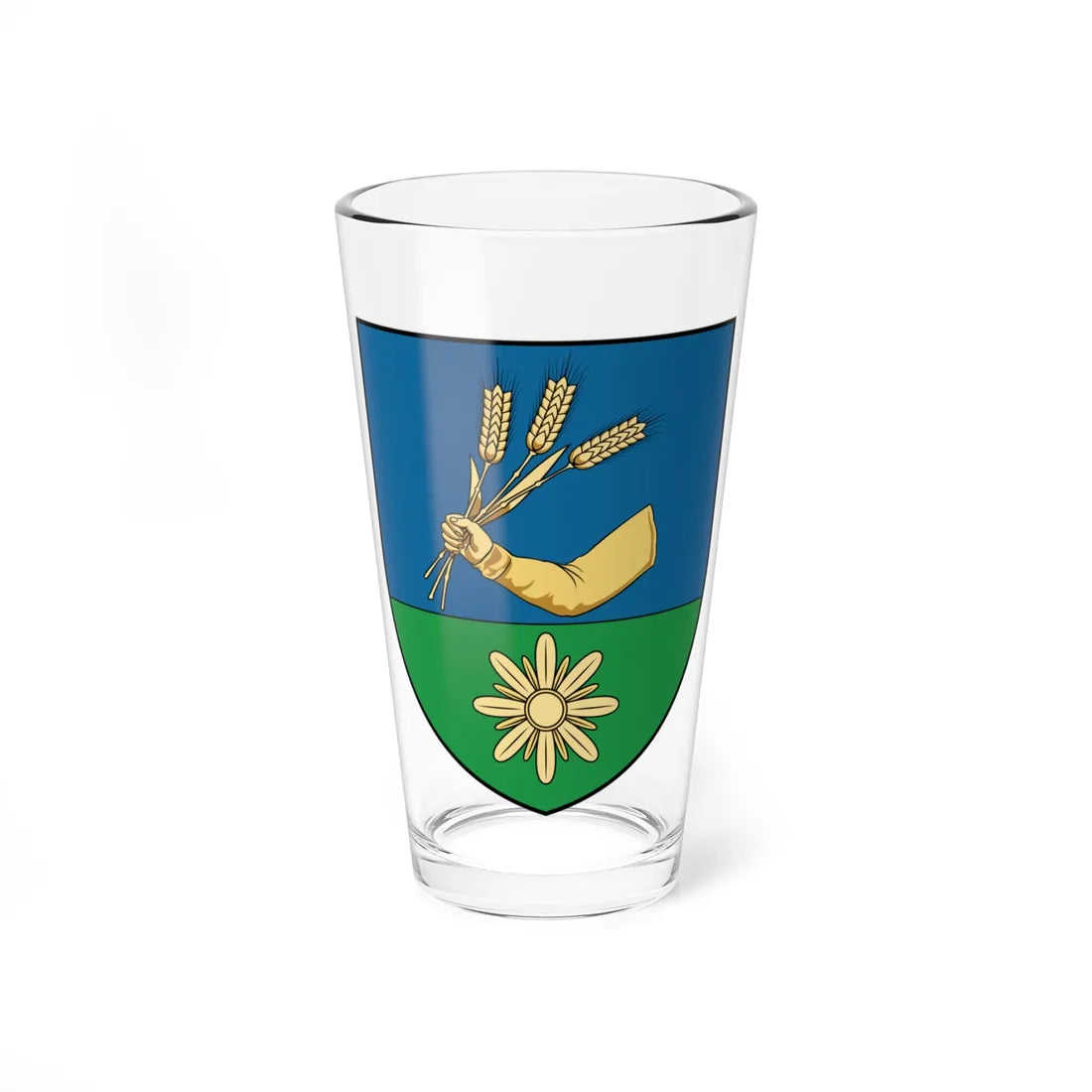 Coa Hungary Town Csorvás (Hungary) (Coat of Arms) Pint Glass 16oz 16oz - Go Mug Yourself