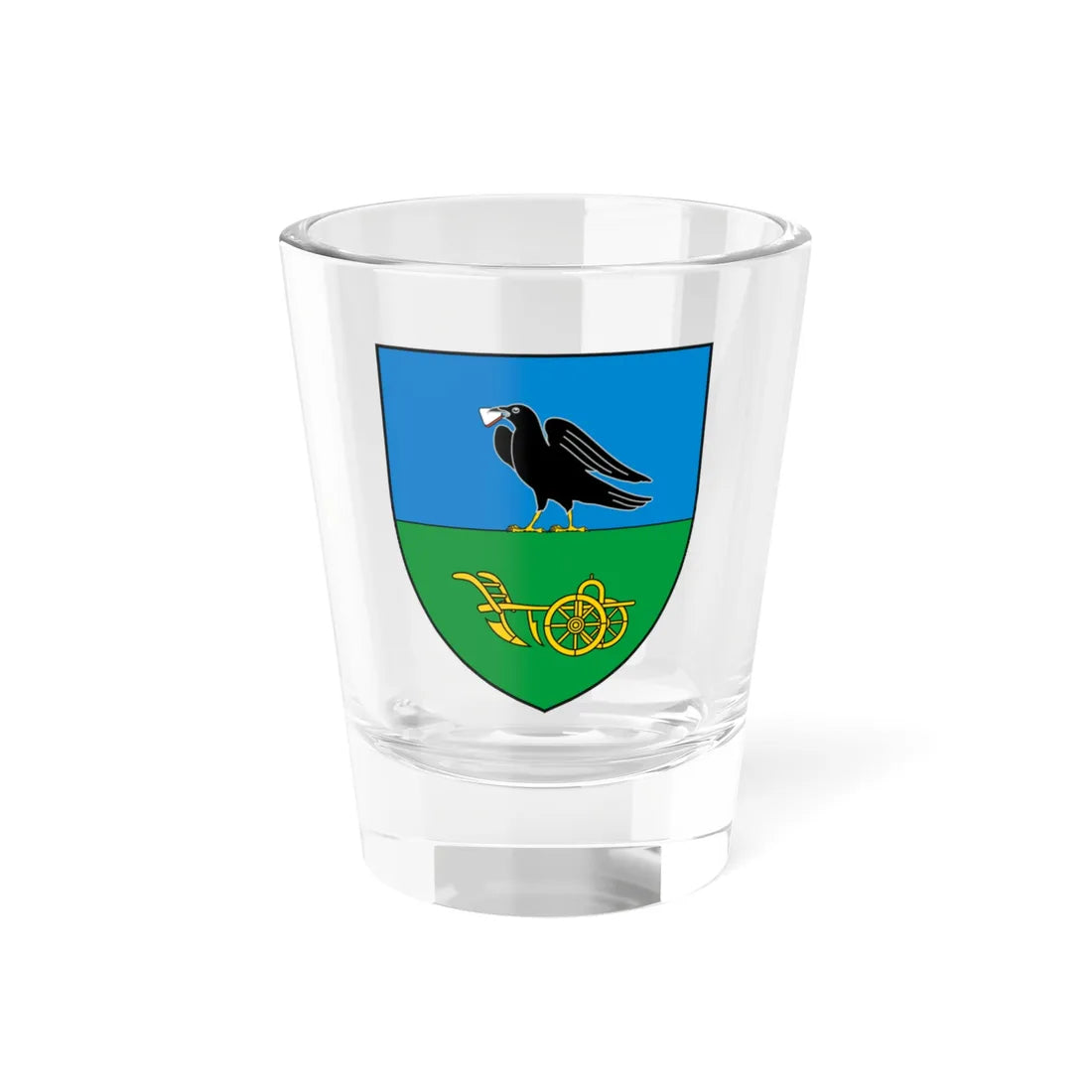 Coa Hungary Town Dabrony (Hungary) (Coat of Arms) Shot Glass 1.5oz 1.5oz - Go Mug Yourself