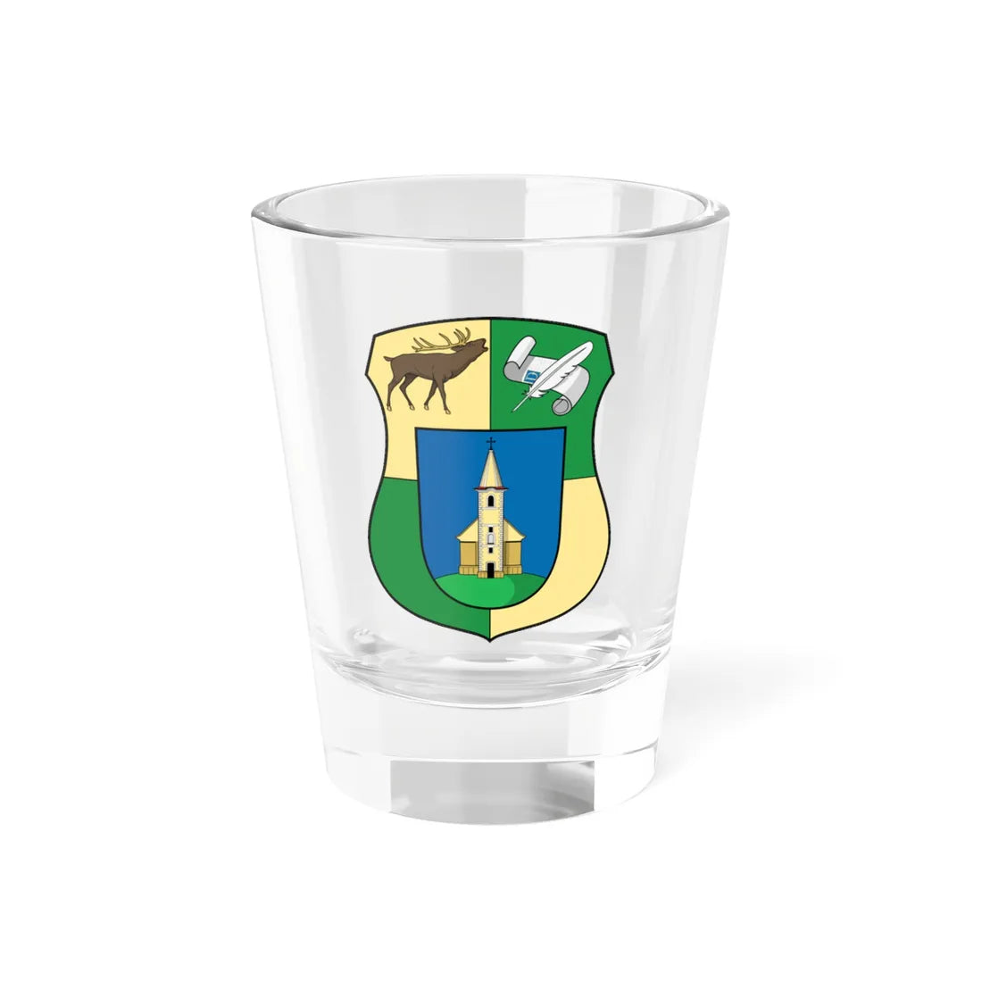 Coa Hungary Town Dozmat (Hungary) (Coat of Arms) Shot Glass 1.5oz 1.5oz - Go Mug Yourself