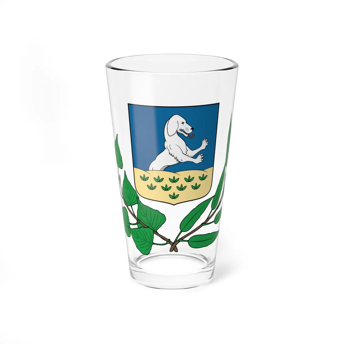 Coa Hungary Town Ebes big (Hungary) (Coat of Arms) Pint Glass 16oz - Go Mug Yourself