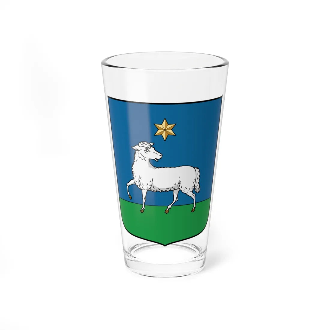 Coa Hungary Town Földes (Hungary) (Coat of Arms) Pint Glass 16oz 16oz - Go Mug Yourself