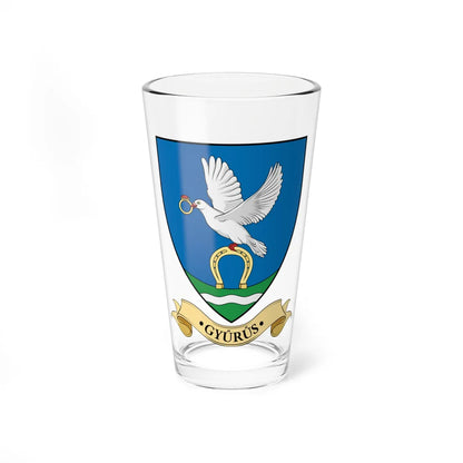 Coa Hungary Town Gyűrűs (Hungary) (Coat of Arms) Pint Glass 16oz 16oz - Go Mug Yourself