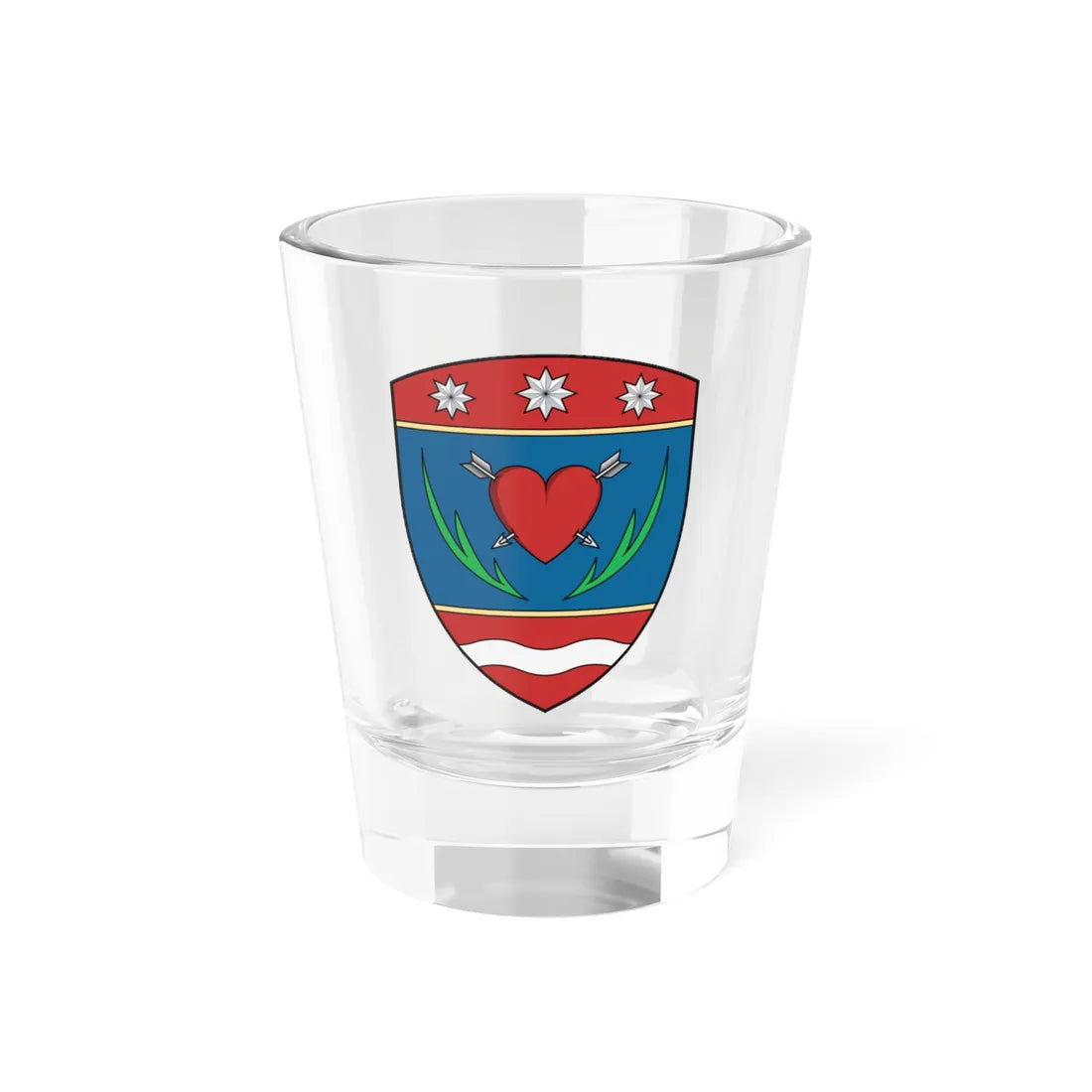 Coa Hungary Town Győrsövényház (Hungary) (Coat of Arms) Shot Glass 1.5oz 1.5oz - Go Mug Yourself
