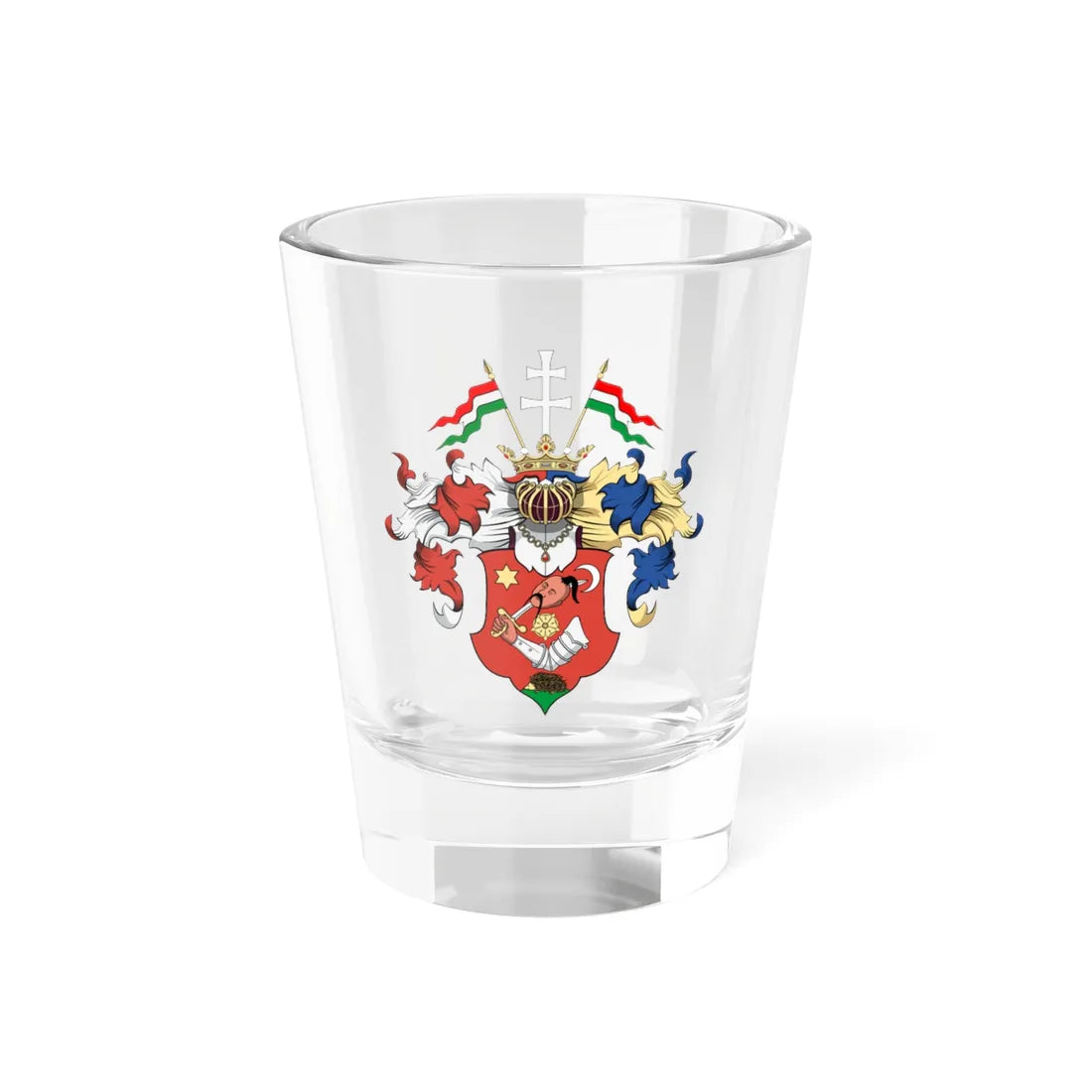 Coa Hungary Town Hajdúdorog big (Hungary) (Coat of Arms) Shot Glass 1.5oz 1.5oz - Go Mug Yourself