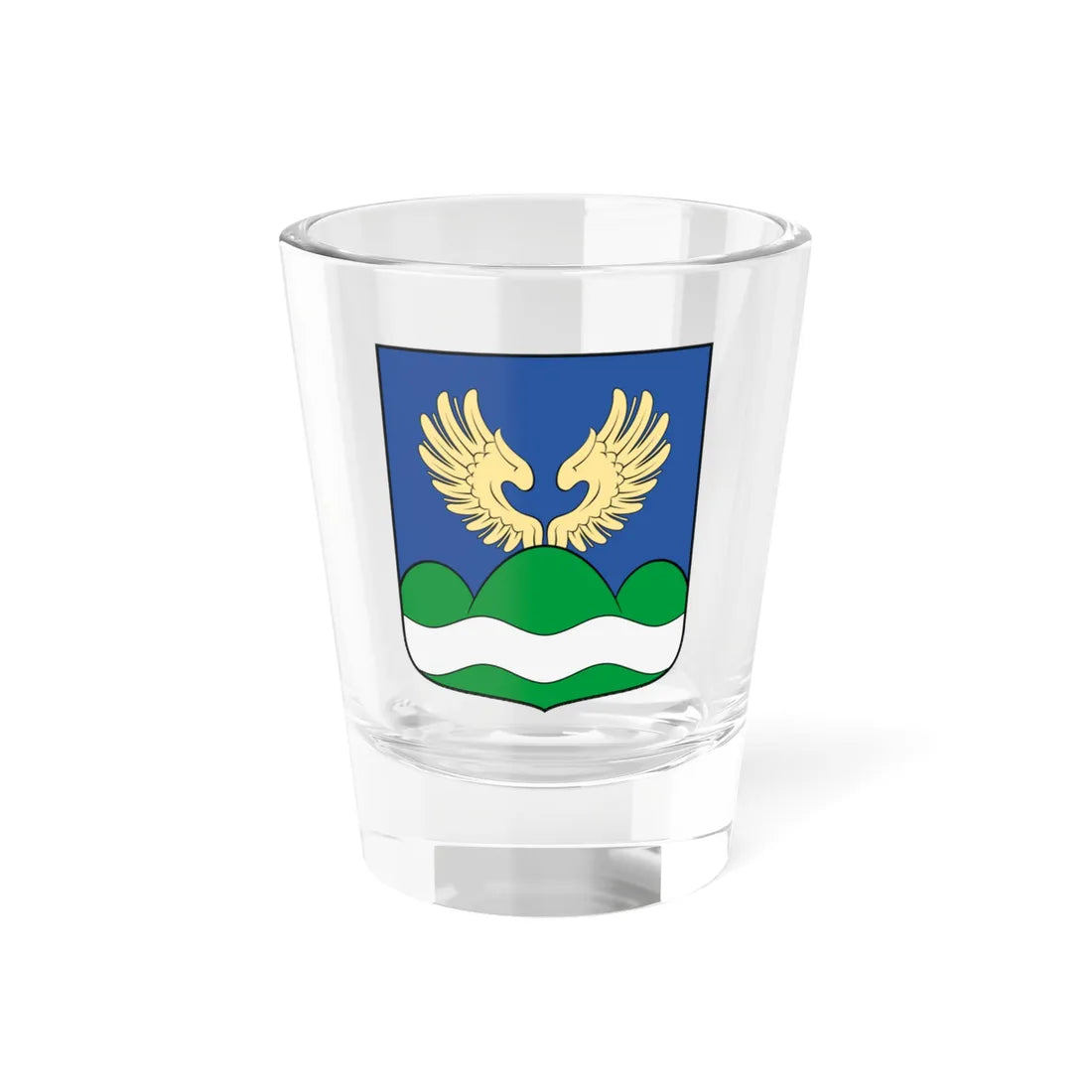 Coa Hungary Town Hernádbűd (Hungary) (Coat of Arms) Shot Glass 1.5oz 1.5oz - Go Mug Yourself
