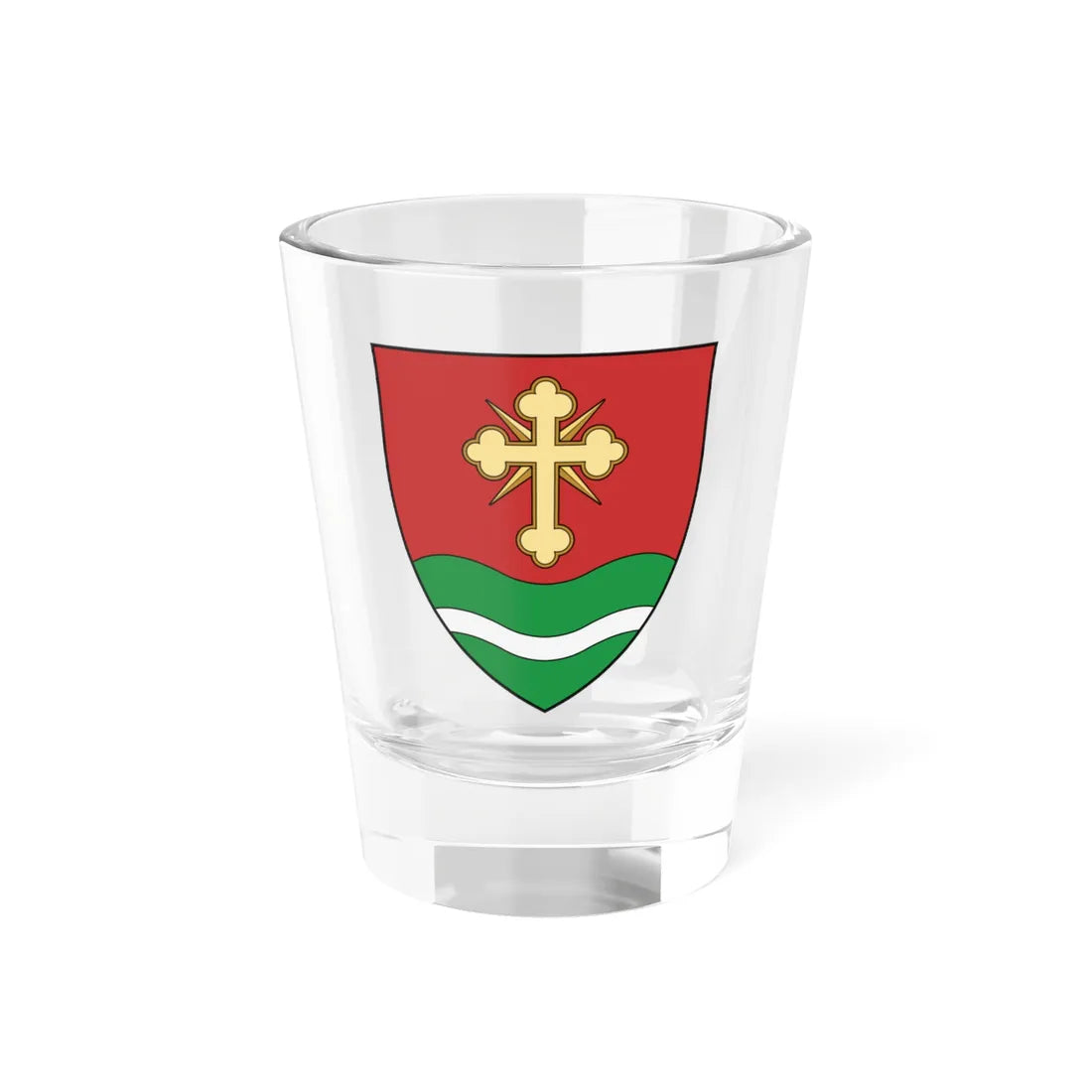 Coa Hungary Town Kaposkeresztúr (Hungary) (Coat of Arms) Shot Glass 1.5oz 1.5oz - Go Mug Yourself