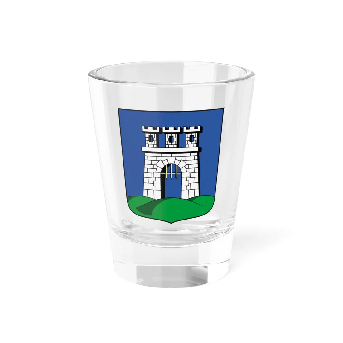Coa Hungary Town Kaposvár (Hungary) (Coat of Arms) Shot Glass 1.5oz 1.5oz - Go Mug Yourself