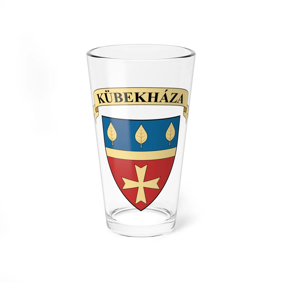Coa Hungary Town Kübekháza (Hungary) (Coat of Arms) Pint Glass 16oz 16oz - Go Mug Yourself