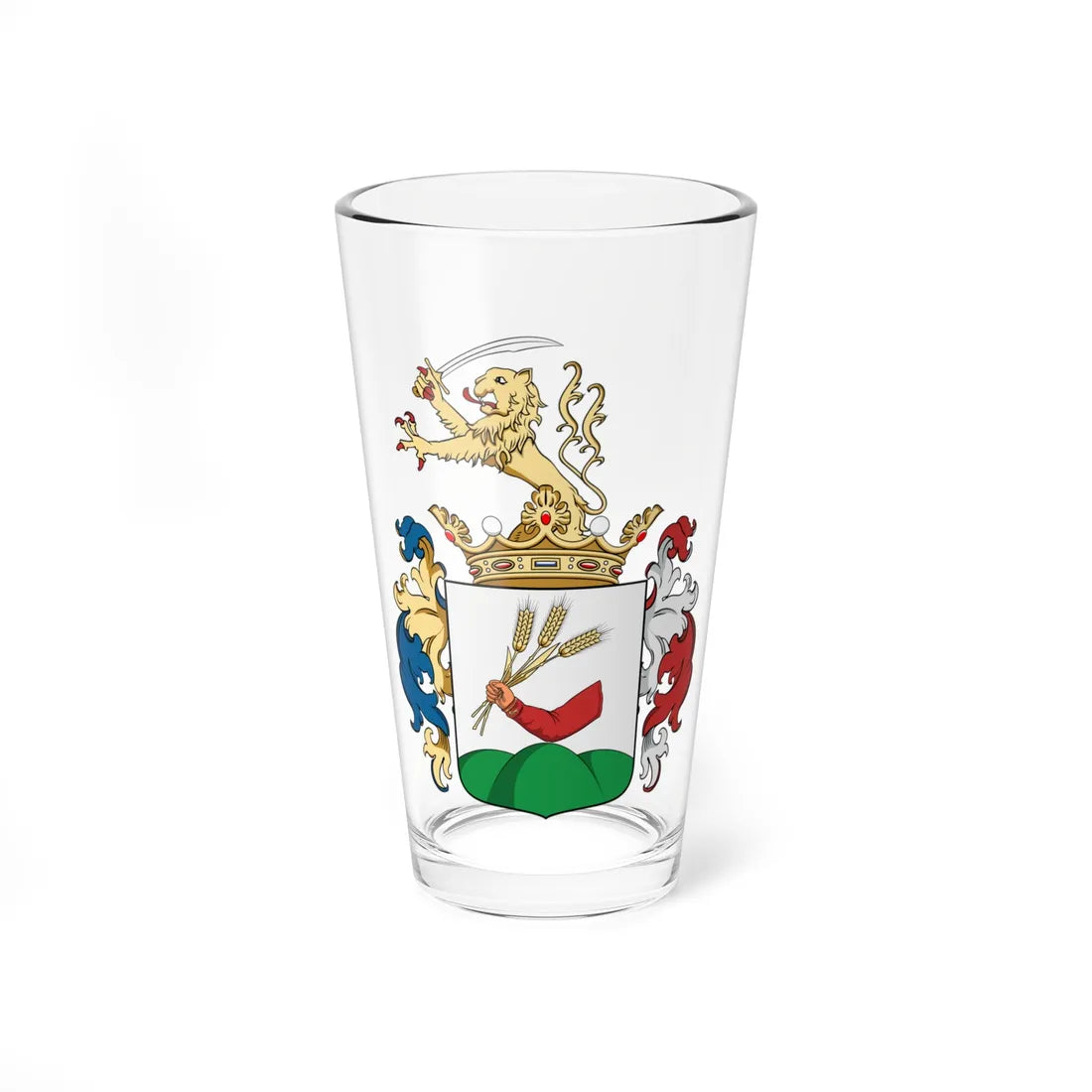 Coa Hungary Town Kisújszállás big (Hungary) (Coat of Arms) Pint Glass 16oz - Go Mug Yourself