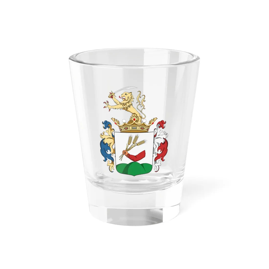 Coa Hungary Town Kisújszállás big (Hungary) (Coat of Arms) Shot Glass 1.5oz 1.5oz - Go Mug Yourself