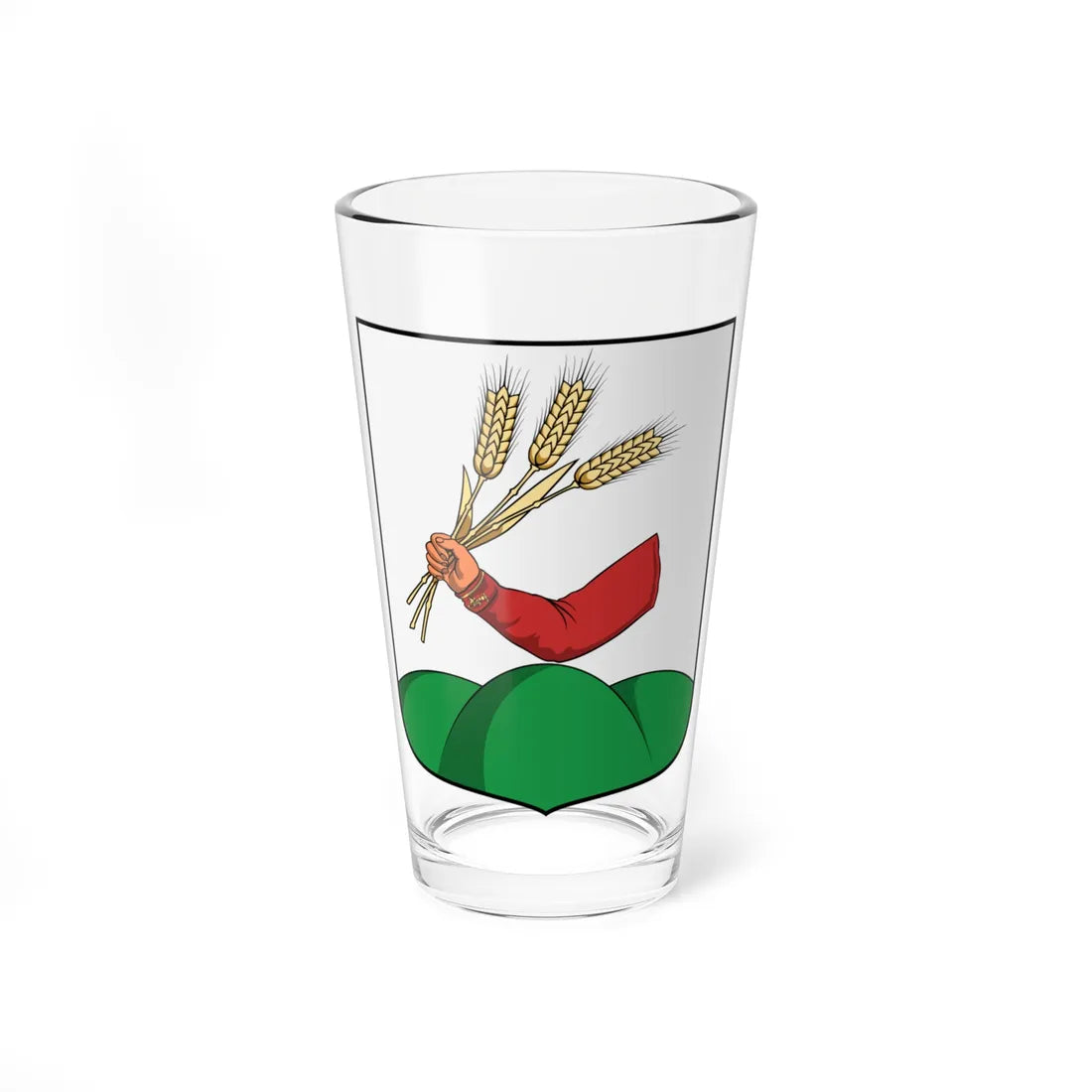 Coa Hungary Town Kisújszállás (Hungary) (Coat of Arms) Pint Glass 16oz 16oz - Go Mug Yourself