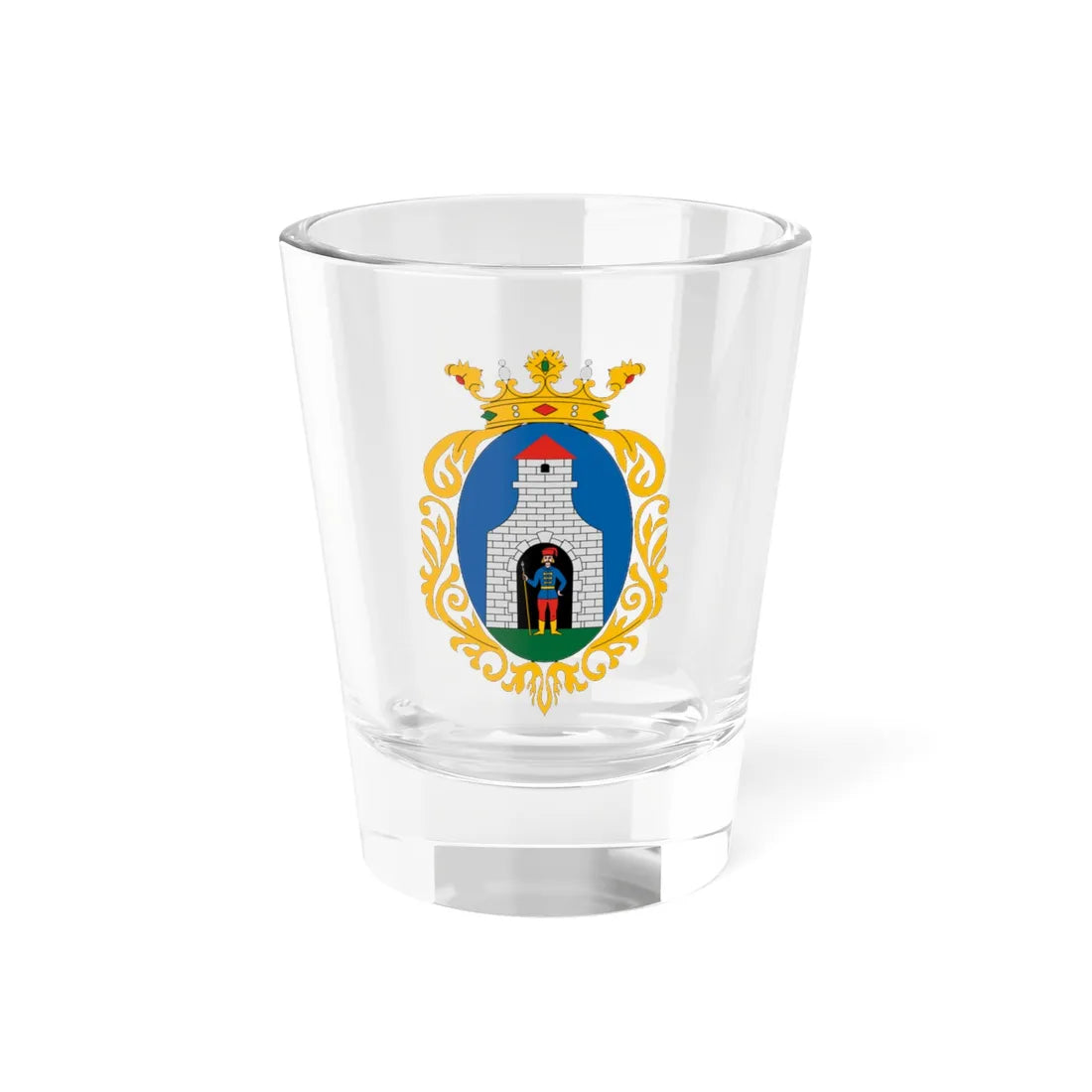 Coa Hungary Town Kiskunfélegyháza (Hungary) (Coat of Arms) Shot Glass 1.5oz 1.5oz - Go Mug Yourself