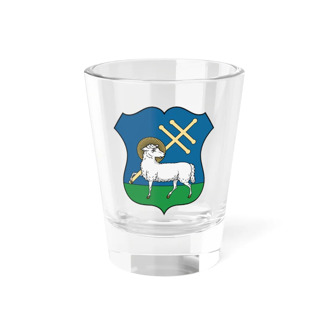 Coa Hungary Town Kiskunmajsa (Hungary) (Coat of Arms) Shot Glass 1.5oz 1.5oz - Go Mug Yourself