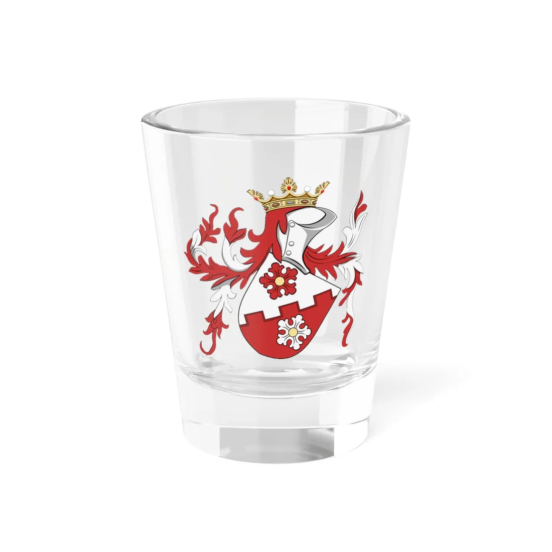 Coa Hungary Town Magyarszecsőd big (Hungary) (Coat of Arms) Shot Glass 1.5oz 1.5oz - Go Mug Yourself