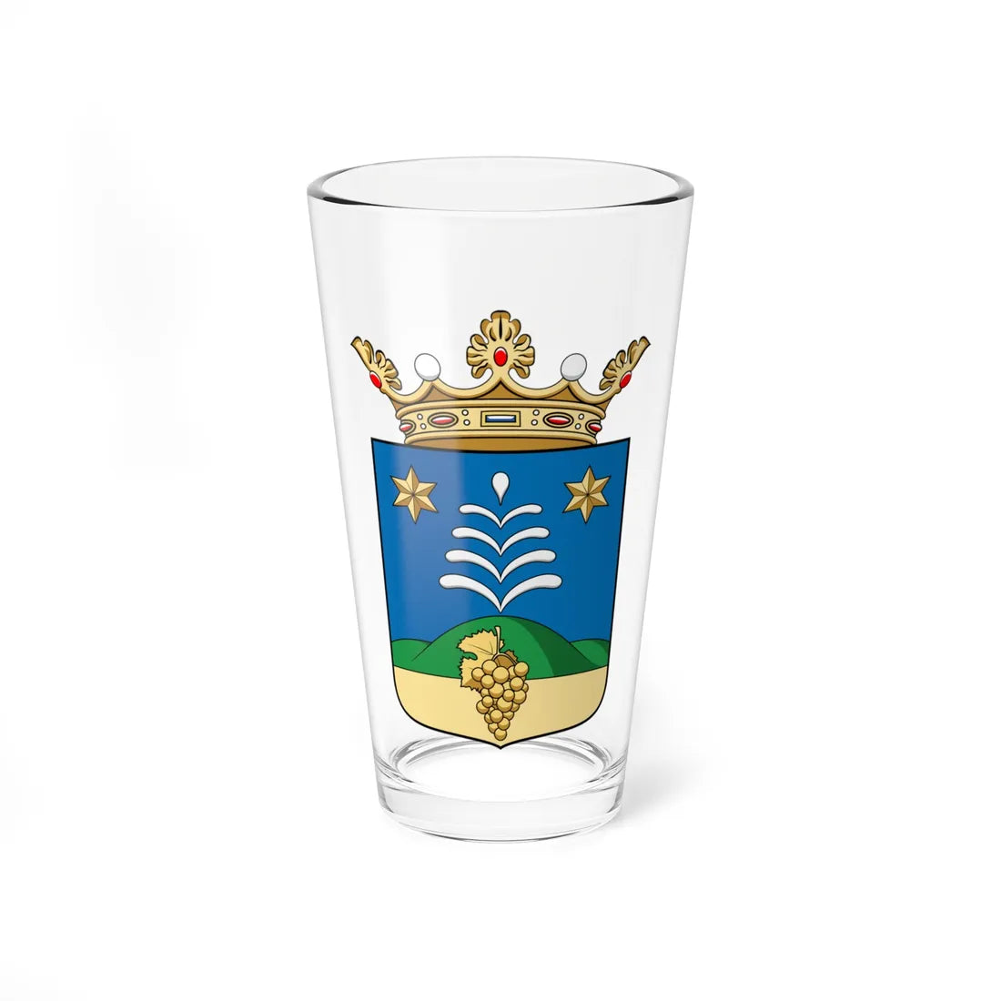 Coa Hungary Town Mesteri (Hungary) (Coat of Arms) Pint Glass 16oz 16oz - Go Mug Yourself