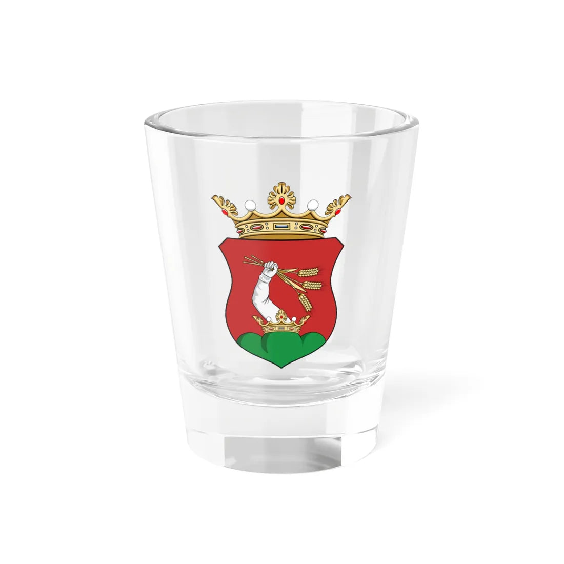 Coa Hungary Town Mezőkövesd (Hungary) (Coat of Arms) Shot Glass 1.5oz 1.5oz - Go Mug Yourself