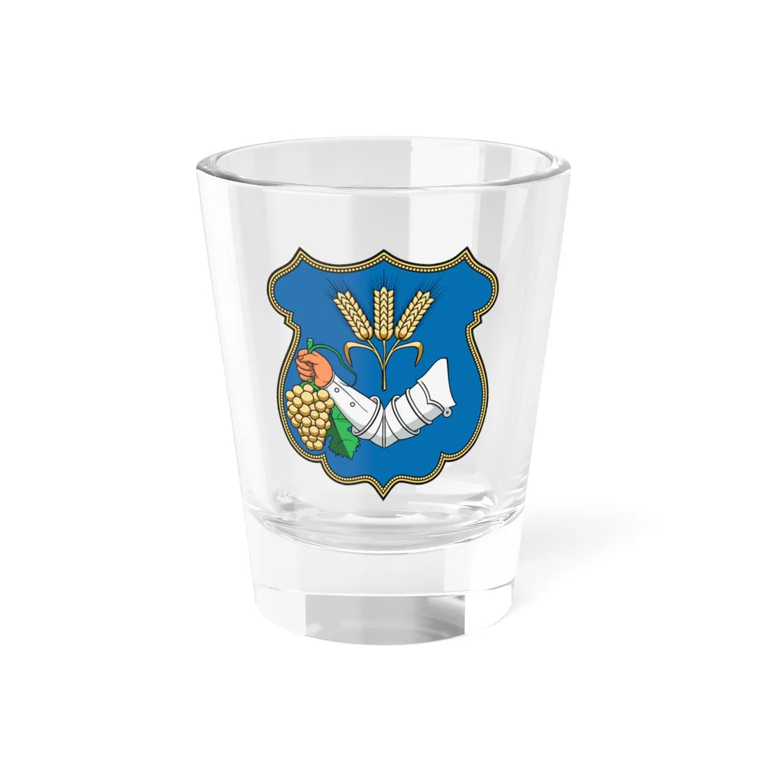 Coa Hungary Town Mezőzombor (Hungary) (Coat of Arms) Shot Glass 1.5oz 1.5oz - Go Mug Yourself