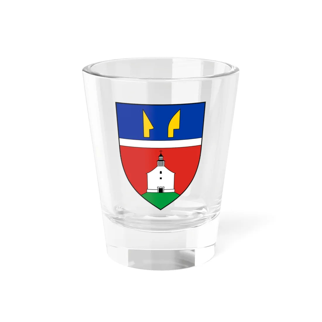 Coa Hungary Town Mátramindszent (Hungary) (Coat of Arms) Shot Glass 1.5oz 1.5oz - Go Mug Yourself