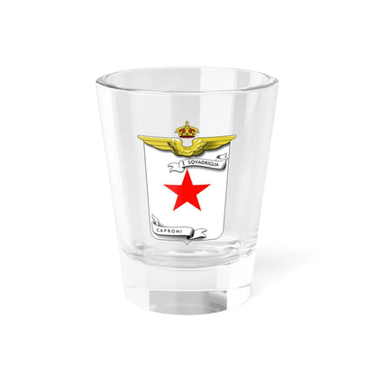 CoA I Squadriglia Caproni (Italy) (Coat of Arms) Shot Glass 1.5oz 1.5oz - Go Mug Yourself