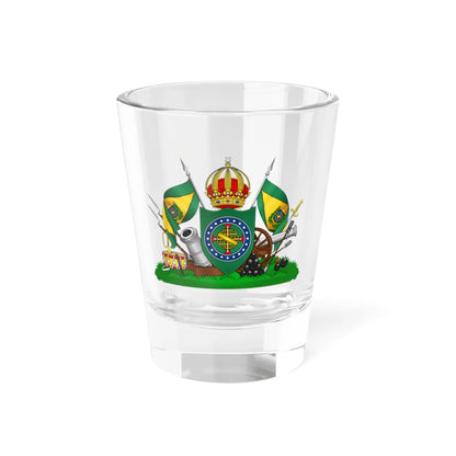 CoA Imperial Brazilian Army 1860 (Brazil) (Coat of Arms) Shot Glass 1.5oz 1.5oz - Go Mug Yourself