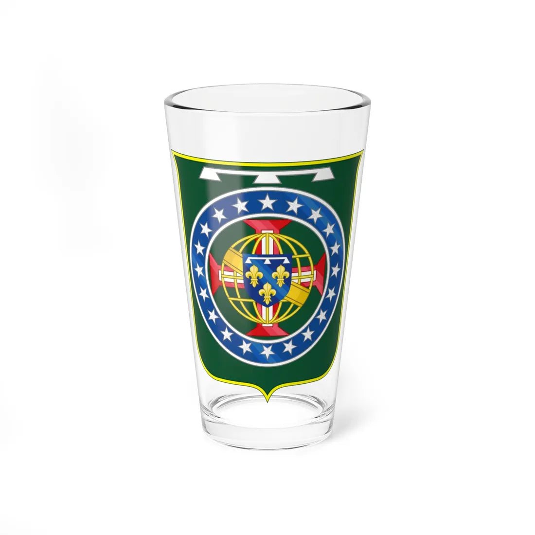 COA Imperial Prince of Brazil blazon (Brazil) (Coat of Arms) Pint Glass 16oz 16oz - Go Mug Yourself
