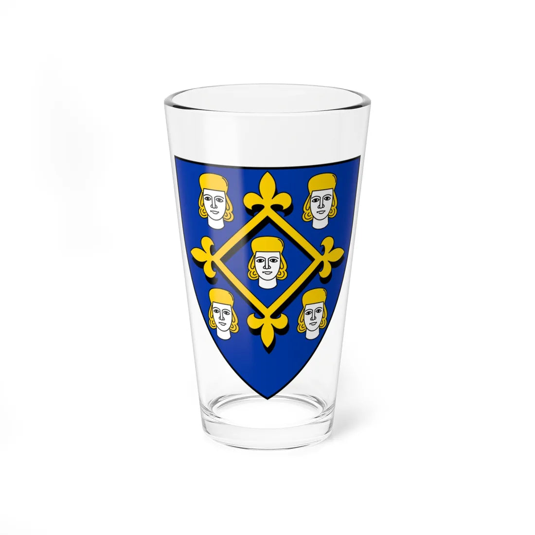 Coa Isle of Man Ecclesiastical Henry Man Bp. of Sodor and Man (United Kingdom) (Coat of Arms) Pint Glass 16oz 16oz - Go Mug Yourself