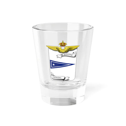 CoA IX Gruppo Caproni (Italy) (Coat of Arms) Shot Glass 1.5oz 1.5oz - Go Mug Yourself