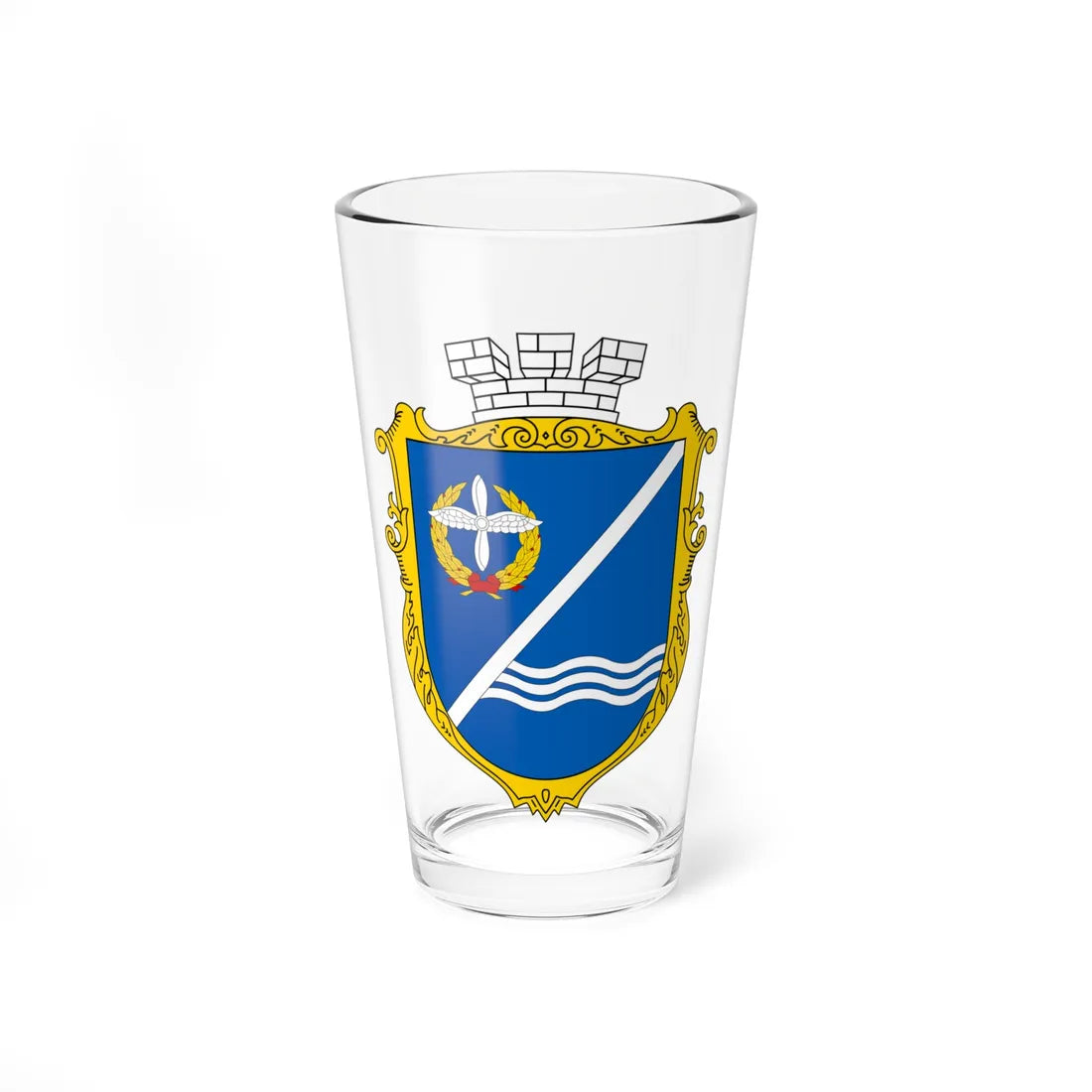 COA Kacha Sevastopol UHT (Russia) (Coat of Arms) Pint Glass 16oz 16oz - Go Mug Yourself