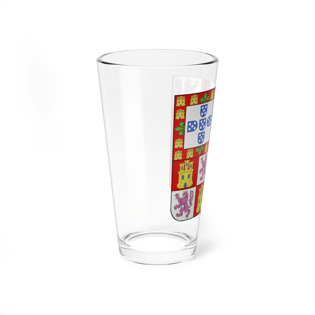 COA king Alphonse V of Portugal - modern (Portugal) (Coat of Arms) Pint Glass 16oz - Go Mug Yourself