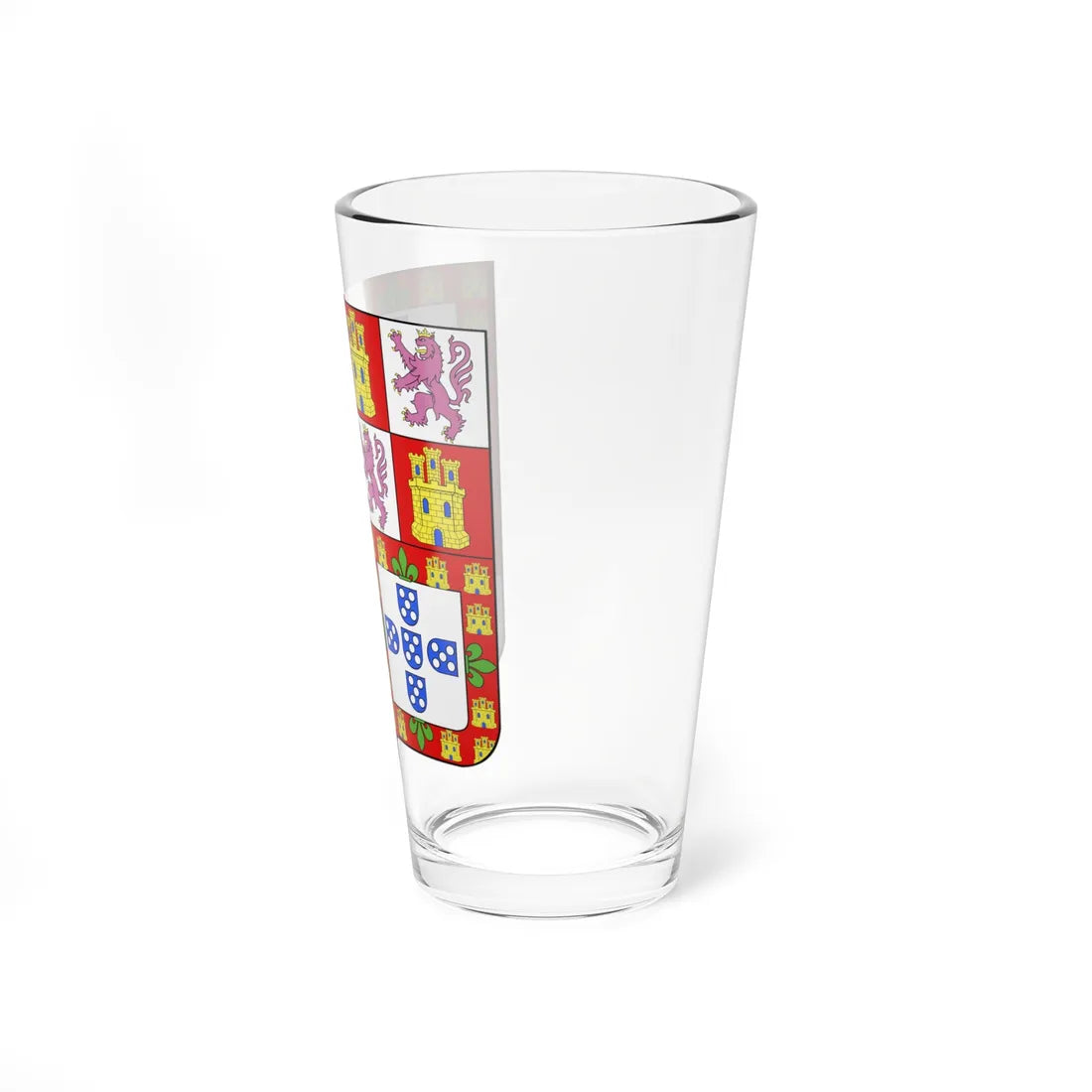 COA king Alphonse V of Portugal - modern (Portugal) (Coat of Arms) Pint Glass 16oz - Go Mug Yourself