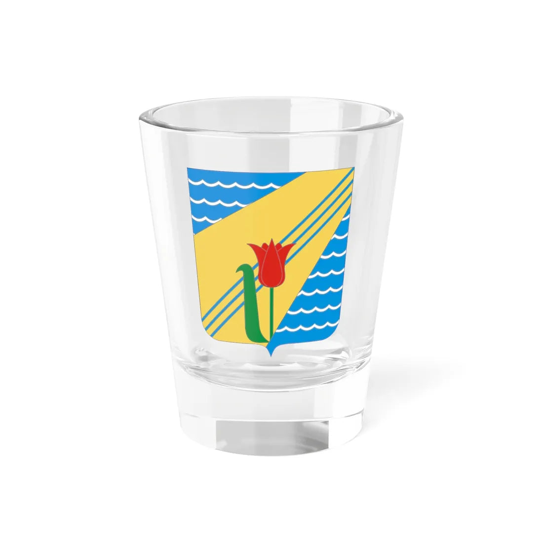 COA Krasnoperekopsk (Ukraine) (Coat of Arms) Shot Glass 1.5oz 1.5oz - Go Mug Yourself