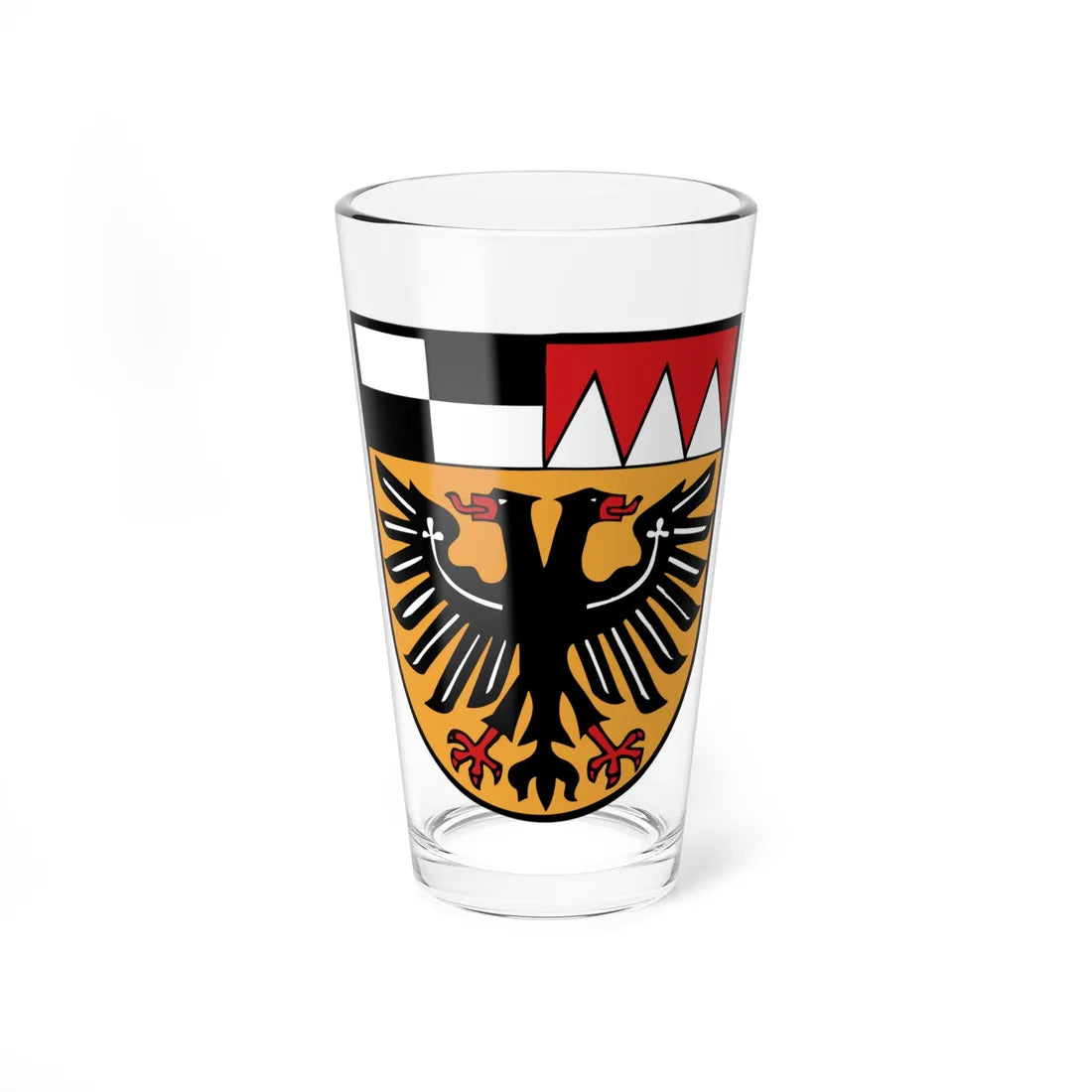 CoA Landkreis Ansbach (Germany) (Coat of Arms) Pint Glass 16oz 16oz - Go Mug Yourself