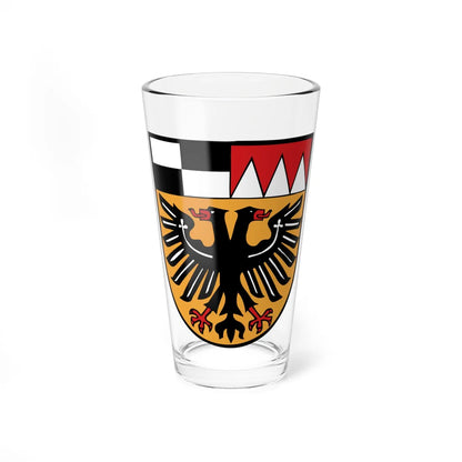 CoA Landkreis Ansbach (Germany) (Coat of Arms) Pint Glass 16oz 16oz - Go Mug Yourself