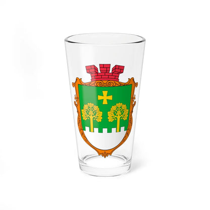 COA Lisnyky Kyivska Ukraine (Ukraine) (Coat of Arms) Pint Glass 16oz 16oz - Go Mug Yourself