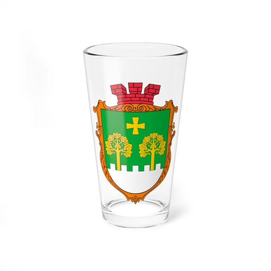 COA Lisnyky Kyivska Ukraine (Ukraine) (Coat of Arms) Pint Glass 16oz 16oz - Go Mug Yourself