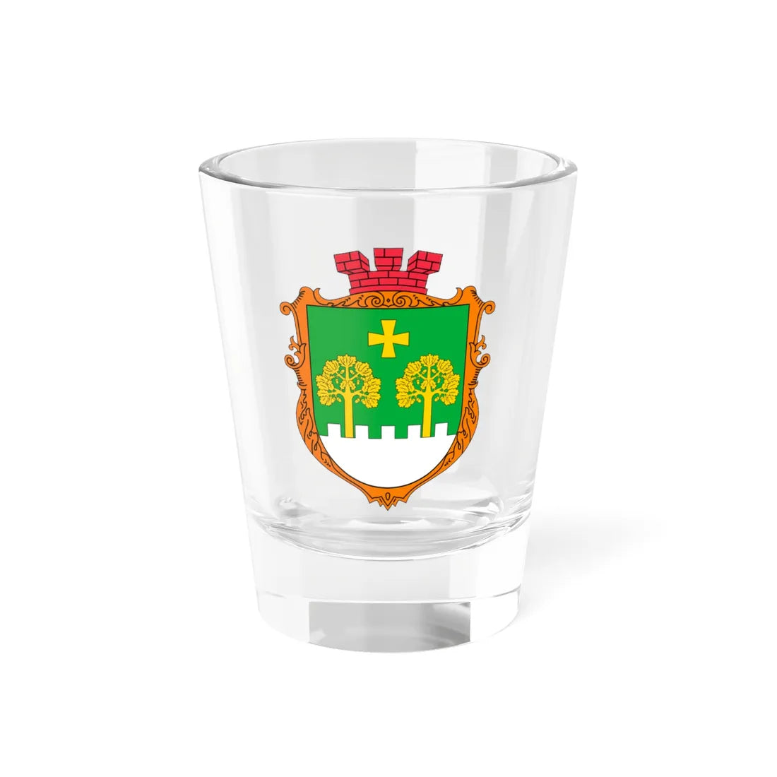 COA Lisnyky Kyivska Ukraine (Ukraine) (Coat of Arms) Shot Glass 1.5oz 1.5oz - Go Mug Yourself