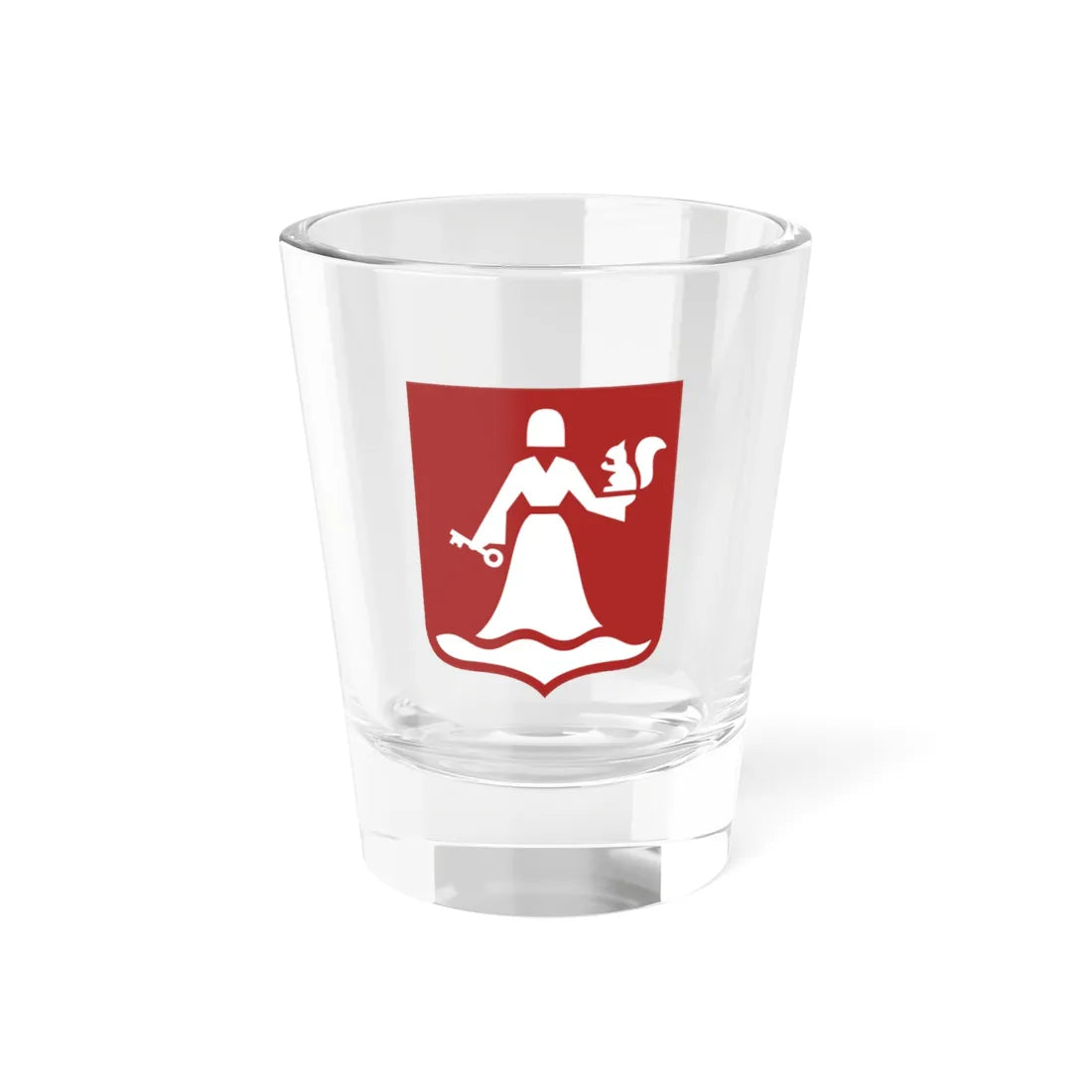 CoA Mansky rayon of Krasnoyarsk krai (Russia) (Coat of Arms) Shot Glass 1.5oz 1.5oz - Go Mug Yourself