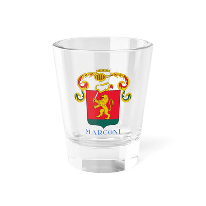 CoA Marconi (Italy) (Coat of Arms) Shot Glass 1.5oz 1.5oz - Go Mug Yourself