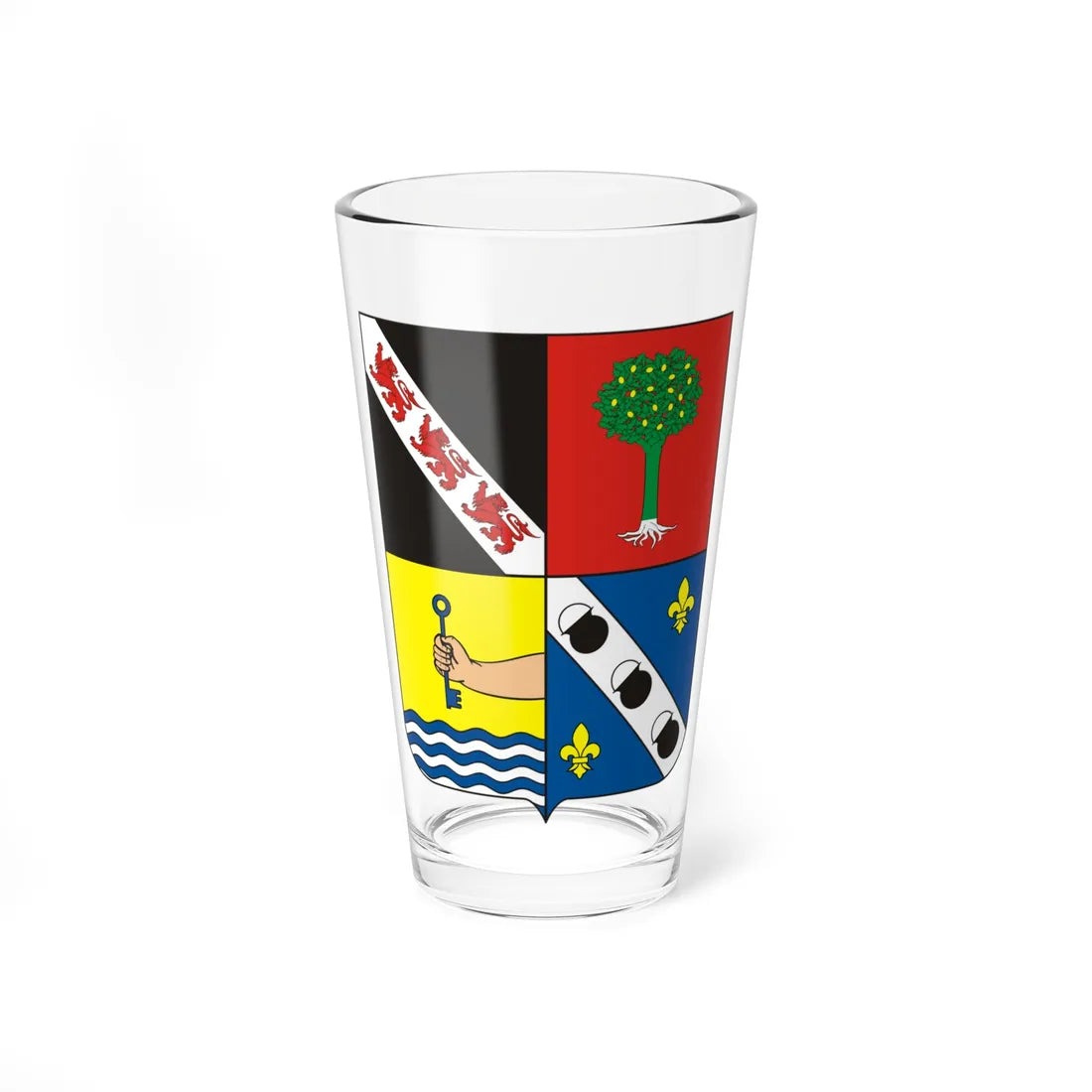 COA Marquess of Barbacena (Brazil) (Coat of Arms) Pint Glass 16oz 16oz - Go Mug Yourself