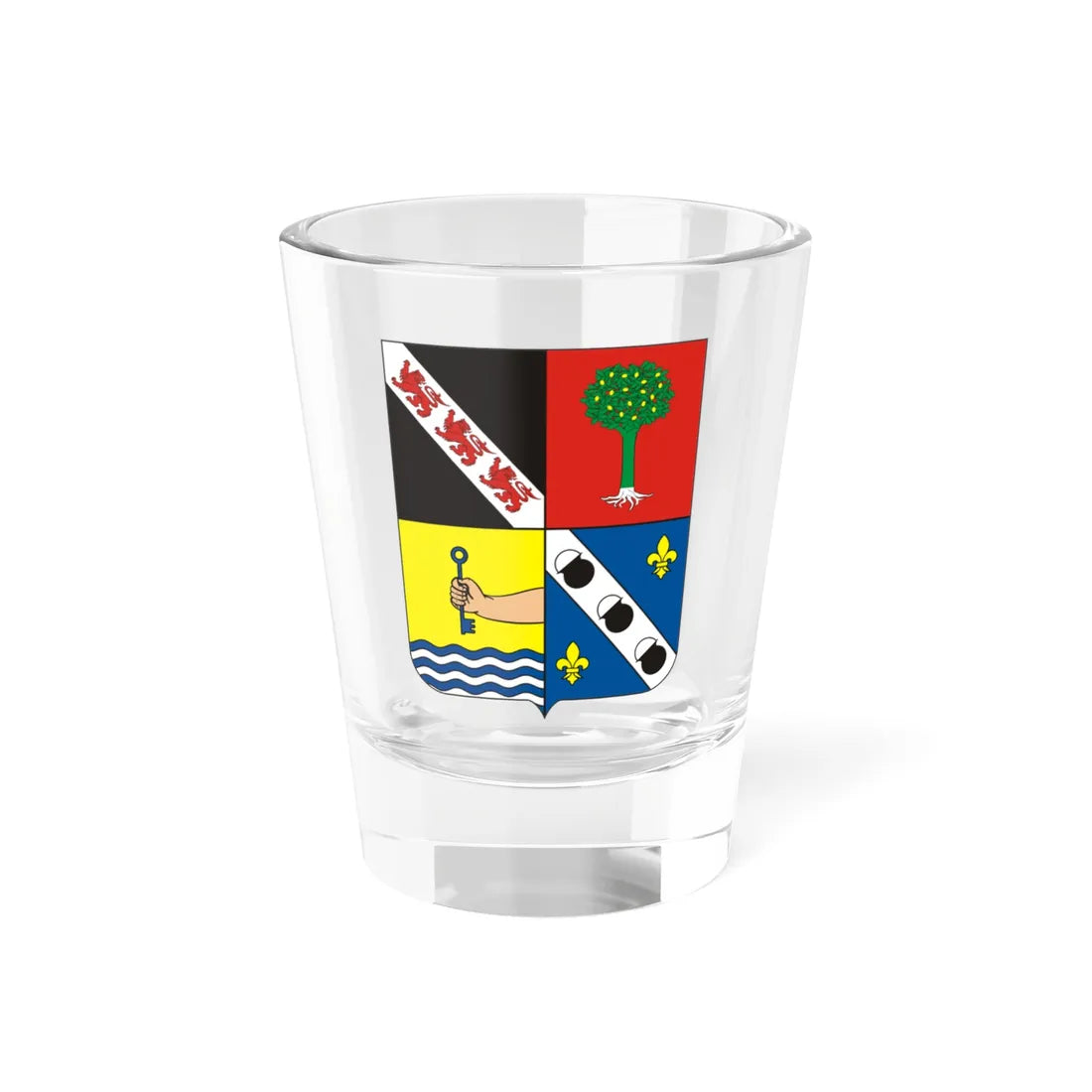 COA Marquess of Barbacena (Brazil) (Coat of Arms) Shot Glass 1.5oz 1.5oz - Go Mug Yourself
