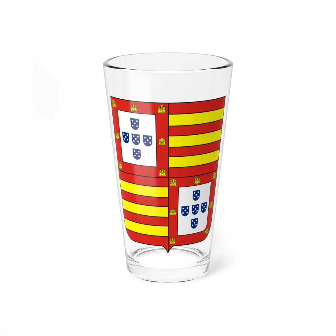 COA Marquess of São João da Palma (Brazil) (Coat of Arms) Pint Glass 16oz 16oz - Go Mug Yourself