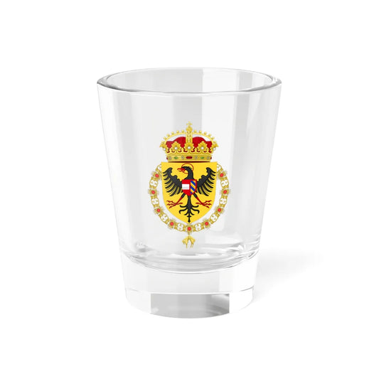 CoA Maximilian I of Habsburg King of the romans (Austria) (Coat of Arms) Shot Glass 1.5oz 1.5oz - Go Mug Yourself