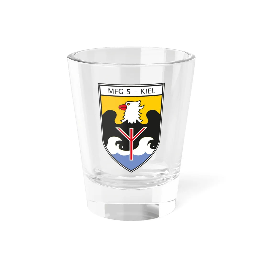 COA MFG 5 1960-2013 (Germany) (Coat of Arms) Shot Glass 1.5oz 1.5oz - Go Mug Yourself