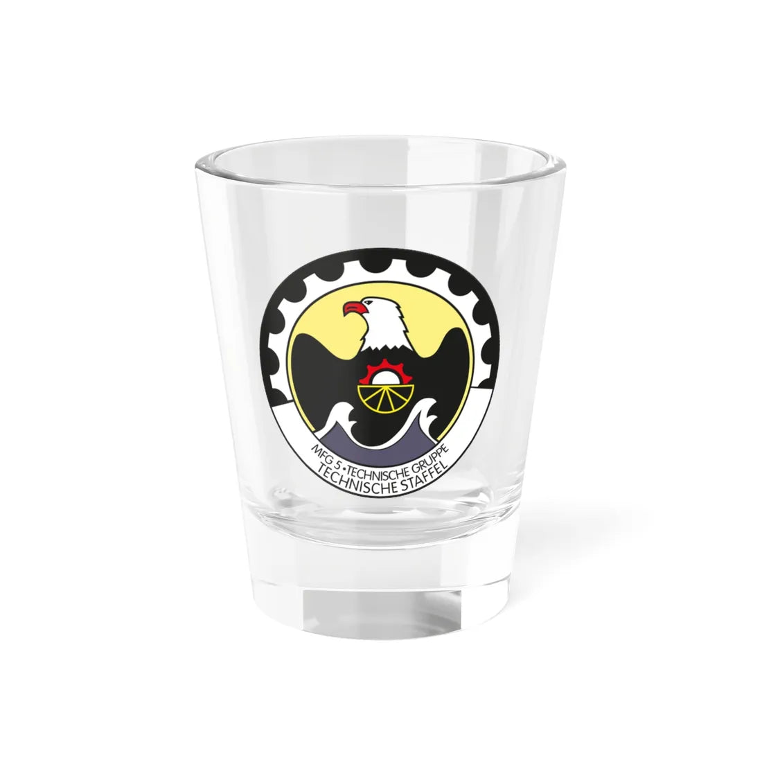 COA MFG 5 TechStff (Germany) (Coat of Arms) Shot Glass 1.5oz 1.5oz - Go Mug Yourself
