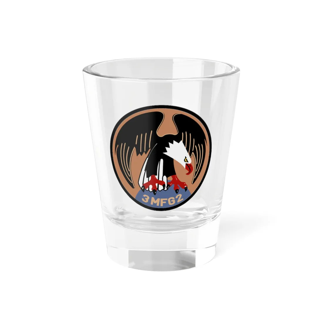 COA MFG2 3 (Germany) (Coat of Arms) Shot Glass 1.5oz 1.5oz - Go Mug Yourself